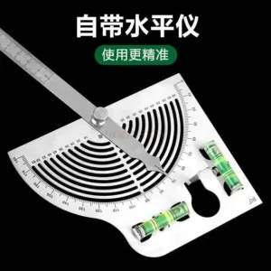 Stainless Steel Angle Ruler & Protractor Gauge