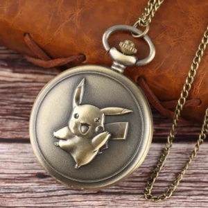 Kawaii Anime Pocket Watch Necklace - Adorable Timepiece