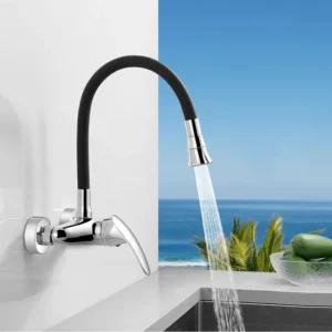 Swivel Wall-Mounted Kitchen Sink Mixer Tap