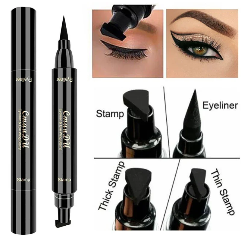 Waterproof Double-Ended Wing Stamp Liquid Eyeliner