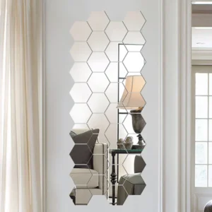Self-Adhesive Hexagon Mirror Wall Stickers